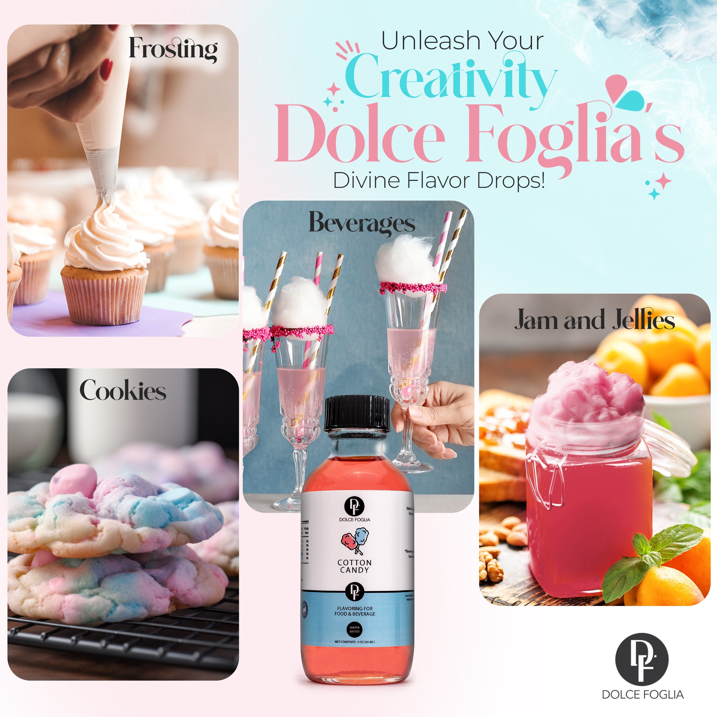  Dolce Foglia Baker's Dozen Pack - 2 Oz.x13 - 1 Free Flavor -  Multipurpose Flavoring Oil for Candy Making, Extracts and Flavorings for  Baking, Lip Balm, Ice Cream, Ultra Concentrated Ingredients 