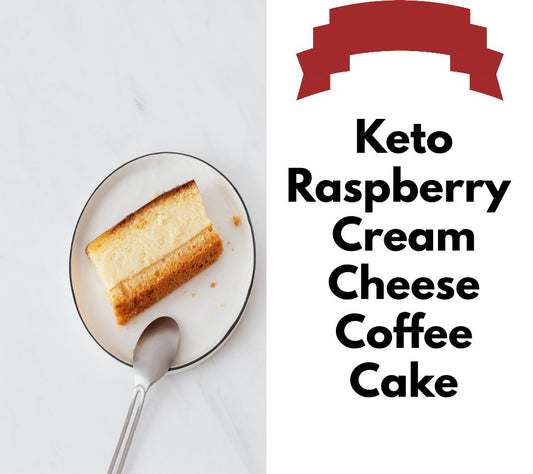 Keto Raspberry Flavored Cream Cheese Coffee Cake