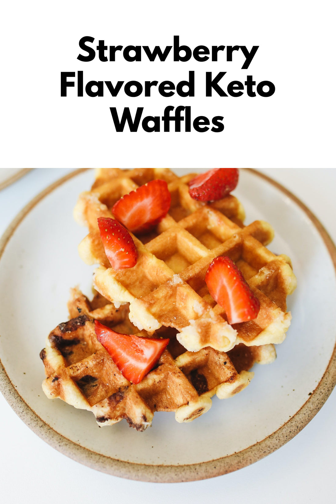 Scrumptious Strawberry Flavored Keto Waffles - Low Carb
