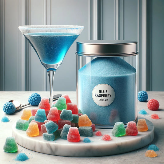 Blue Raspberry Flavored Sugar Coating for Gummies & Glass Rimming