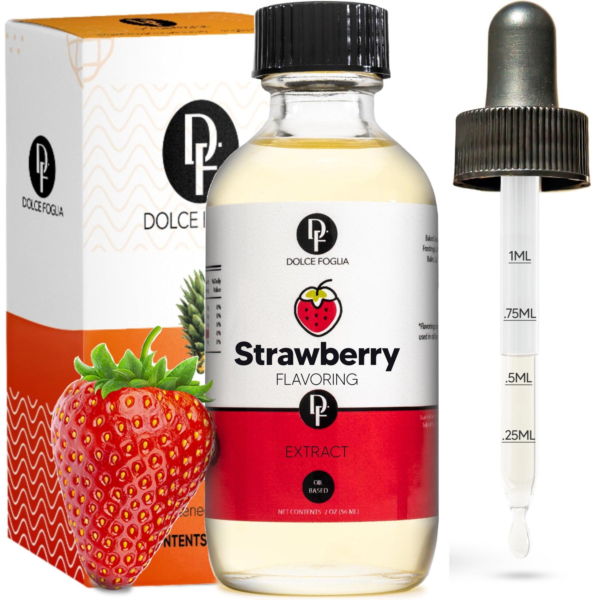 Natural Strawberry Extract Water Soluble 2 oz